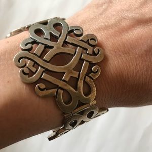 Sterling silver ornate bracelet